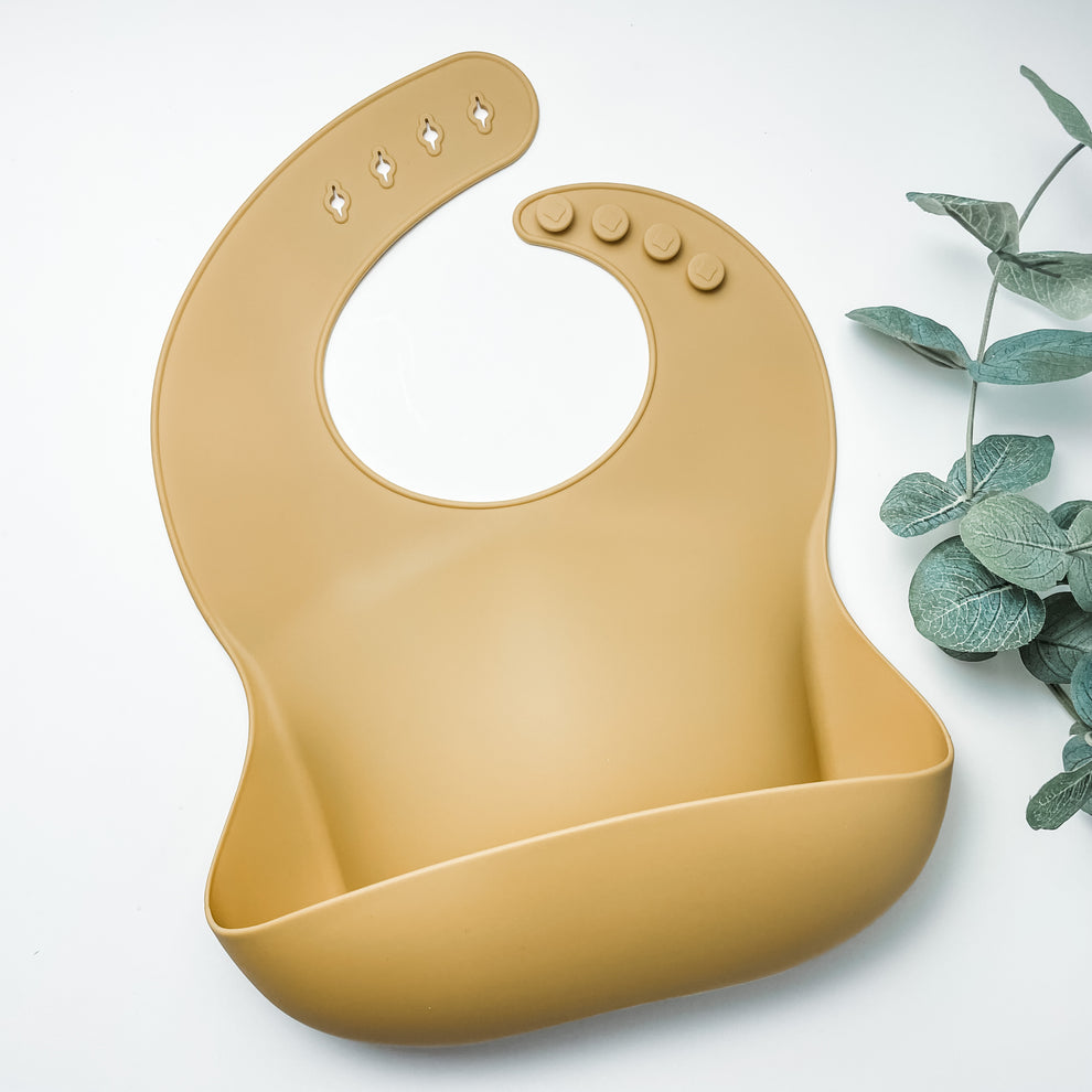 Silicone Food Catcher Bib - Mango