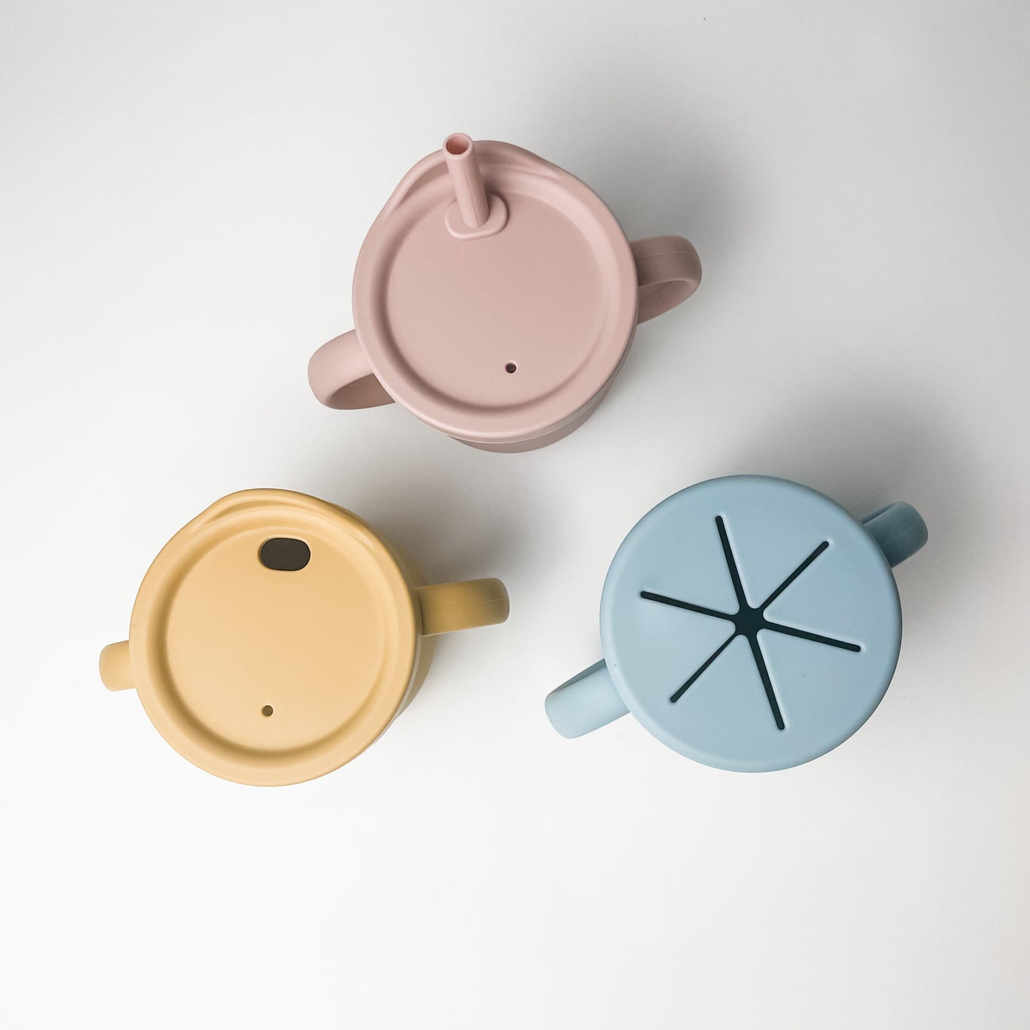 4 in 1 Silicone Sippy Cup with Snack Cup Lid - Olive