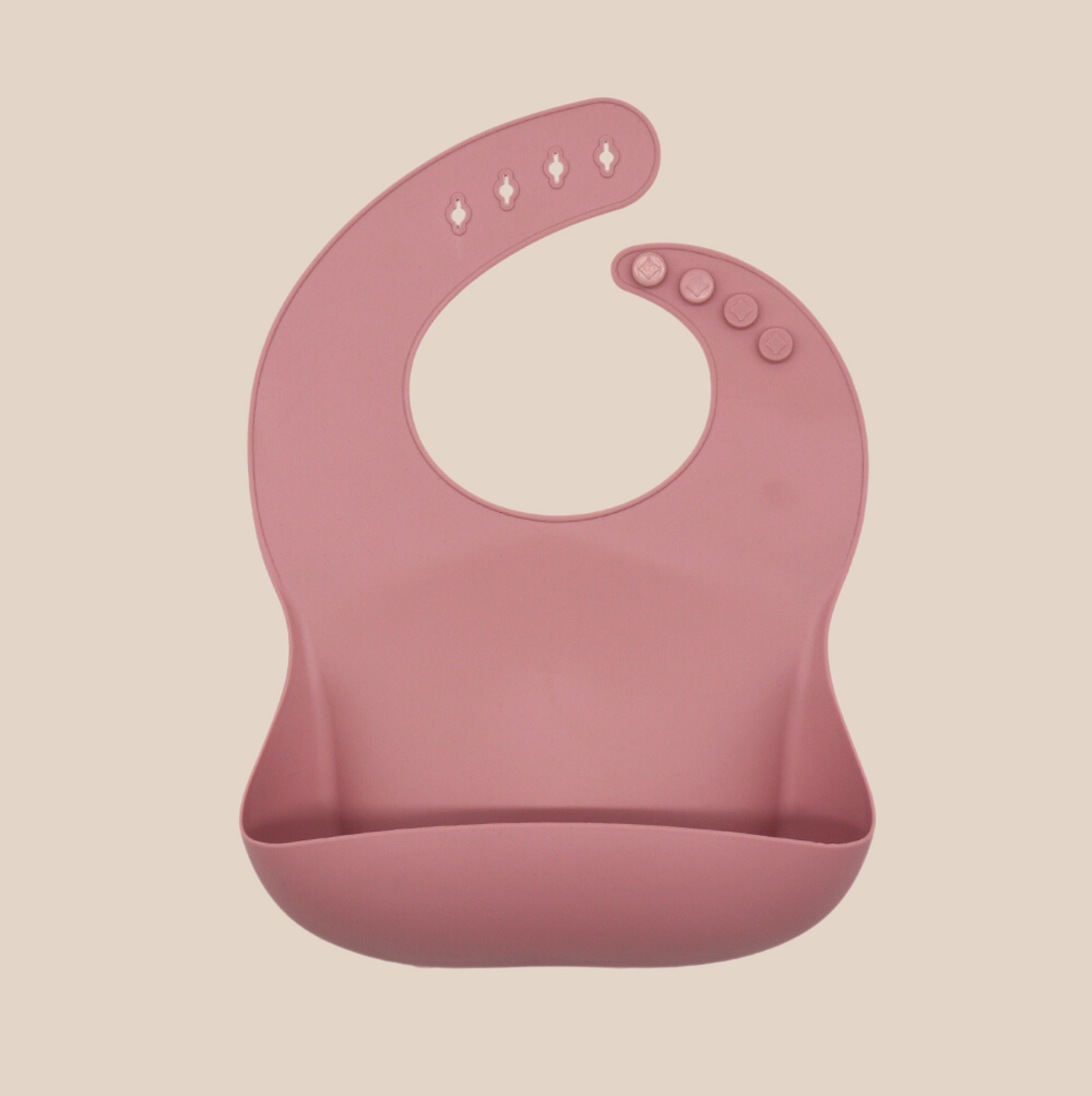 Silicone Baby Feeding Set - Dino - Dark Pink