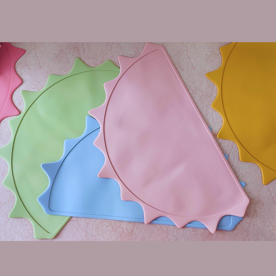 Silicone Dino Placemat - Mango