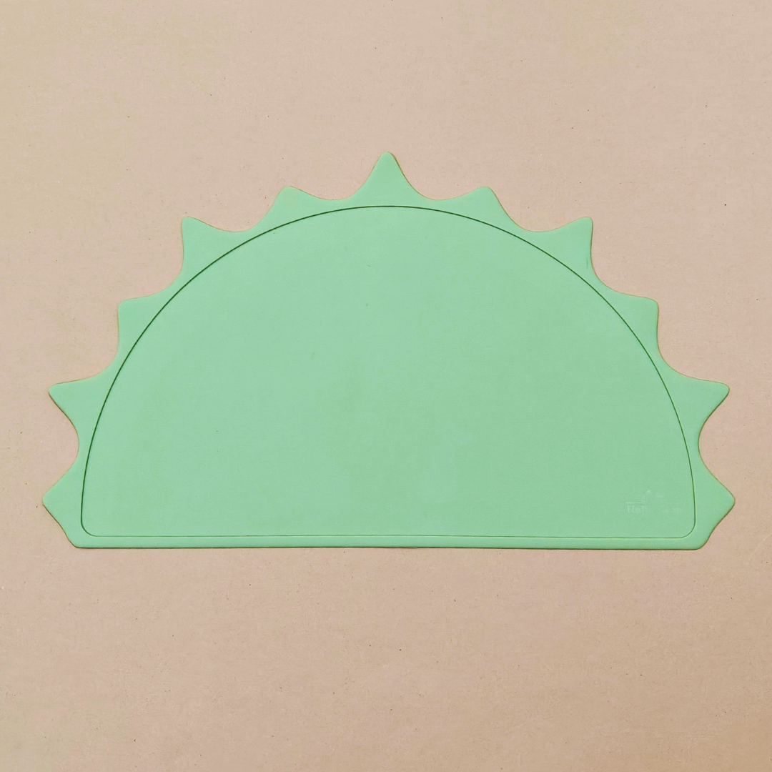 Silicone Dino Placemat - Olive
