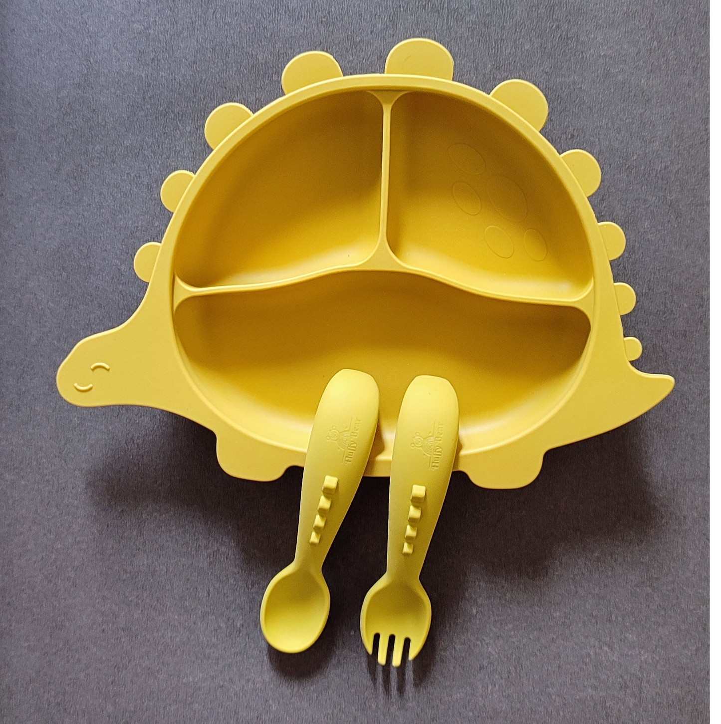 Silicone Baby Feeding Set - Dino - Mango