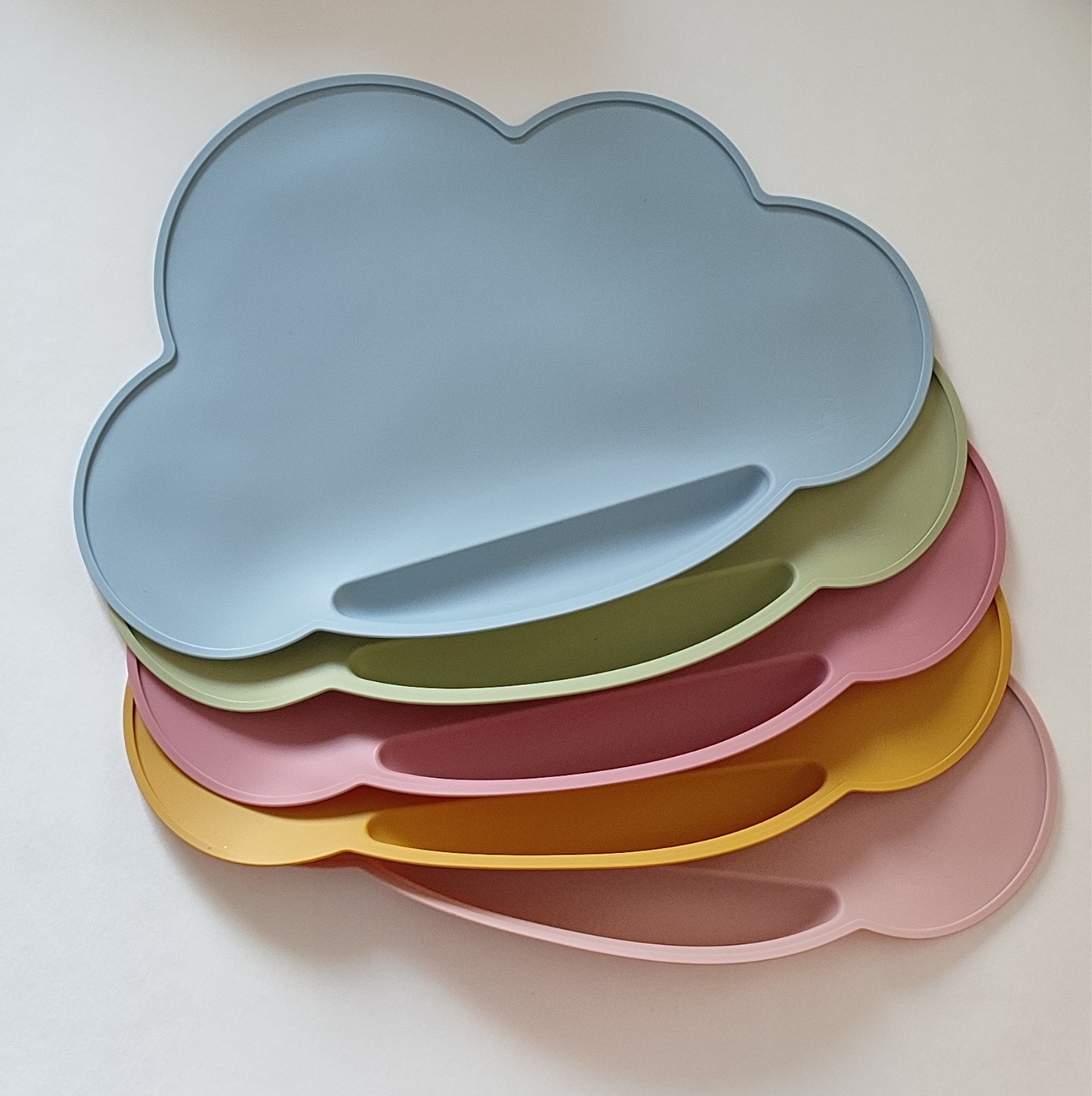 Silicone Cloud Placemat - Dusky Blue