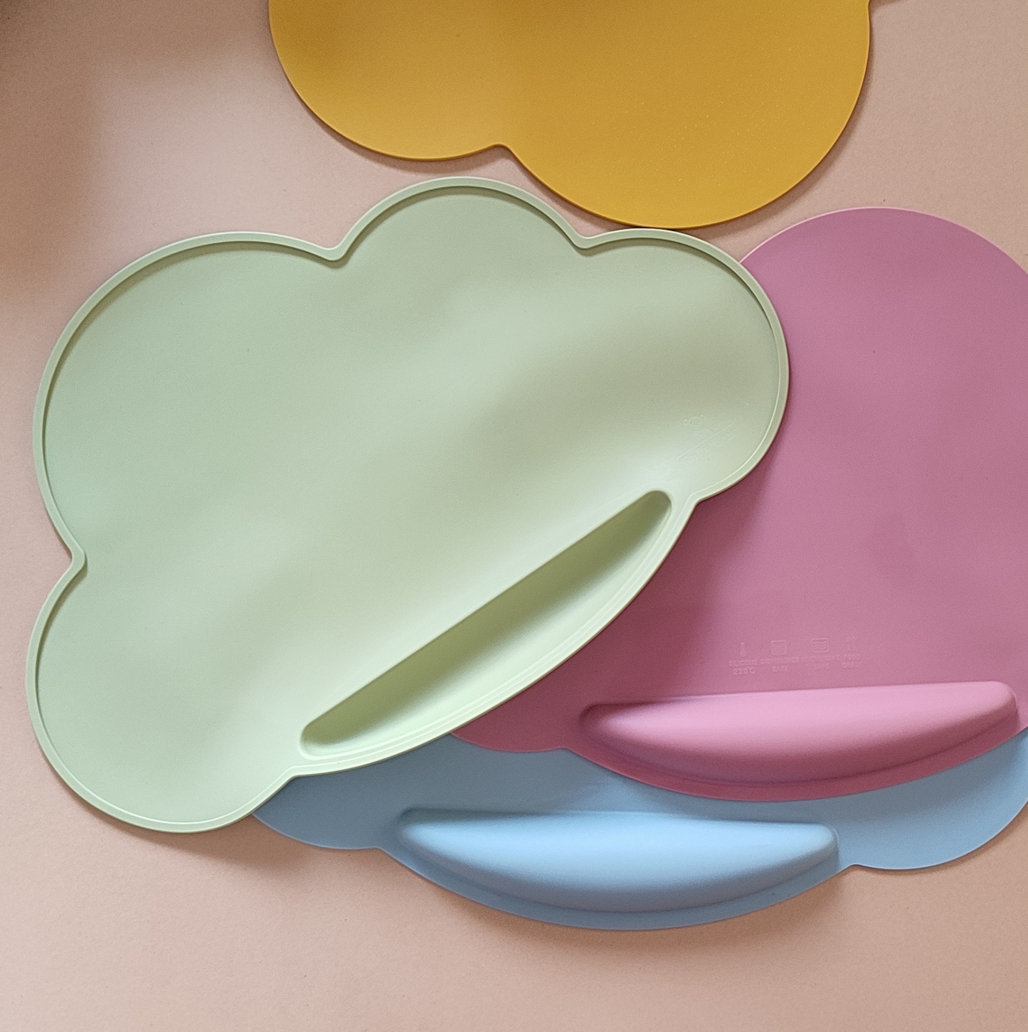 Silicone Cloud Placemat - Mango