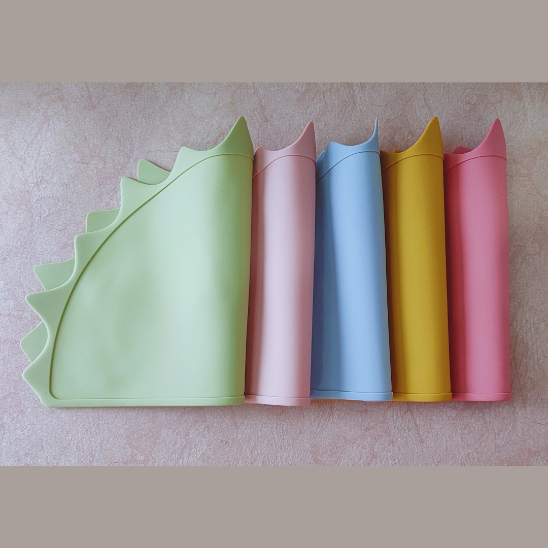 Silicone Dino Placemat - Mango