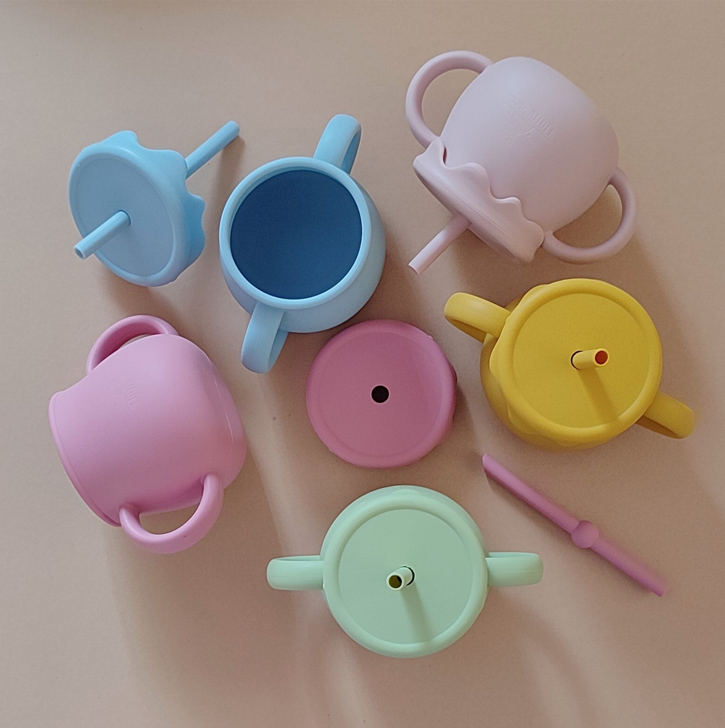 2 in 1 Honey Pot Sippy Cup - Rose Pink