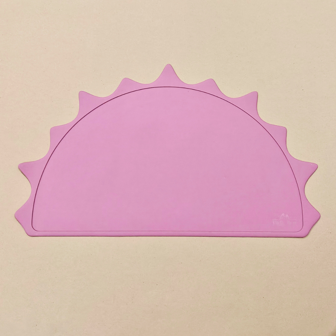 Silicone Dino Placemat - Dark Pink