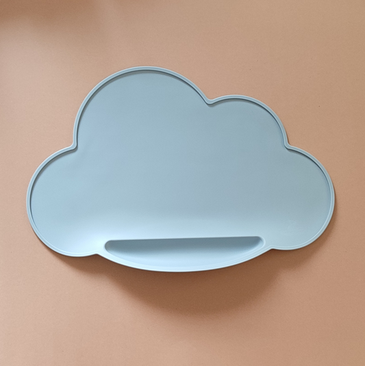 Silicone Cloud Placemat - Dusky Blue